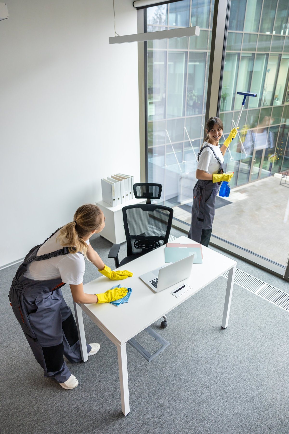 High-touch surface cleaning in a workplace for effective sanitization